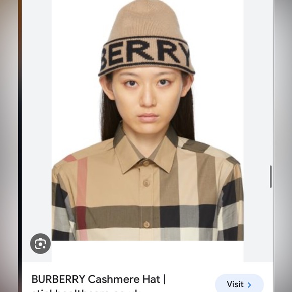 NWT Cashmere Burberry Toque - Picture 1 of 4